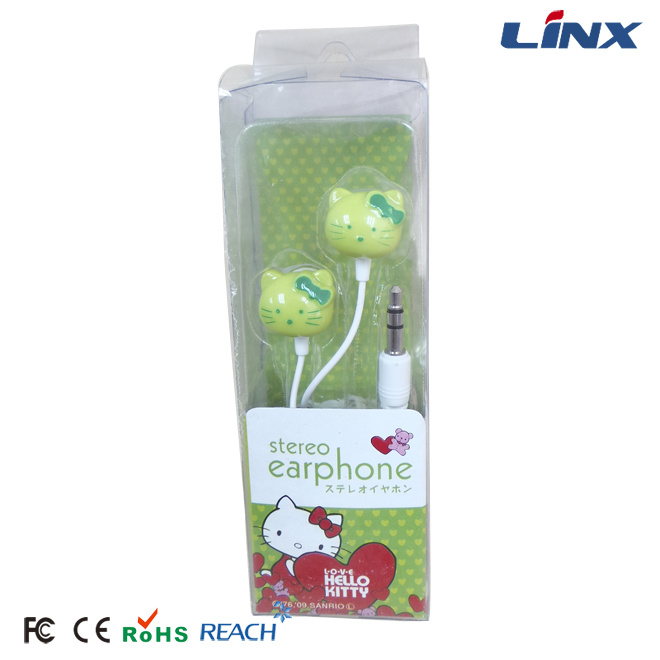 Custom Logo Disposable Promotion Headphone Hello Kitty Earphone