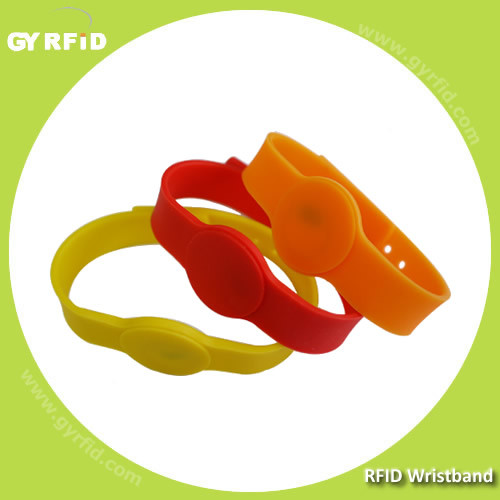 ISO14443A RFID Silicon Bracelets with Adjustable Bands Can Be Used for Children and Adult Both, Waterproof Type Wrs235