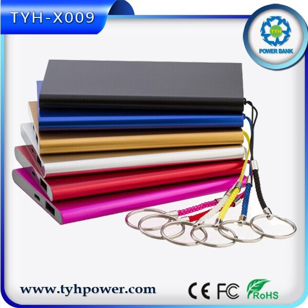 Ultra Thin Aluminum Power Bank 4000mAh, Best Gift Mobile Charger 4000mAh, Polymer Battery Cell Power Bank 4000mAh