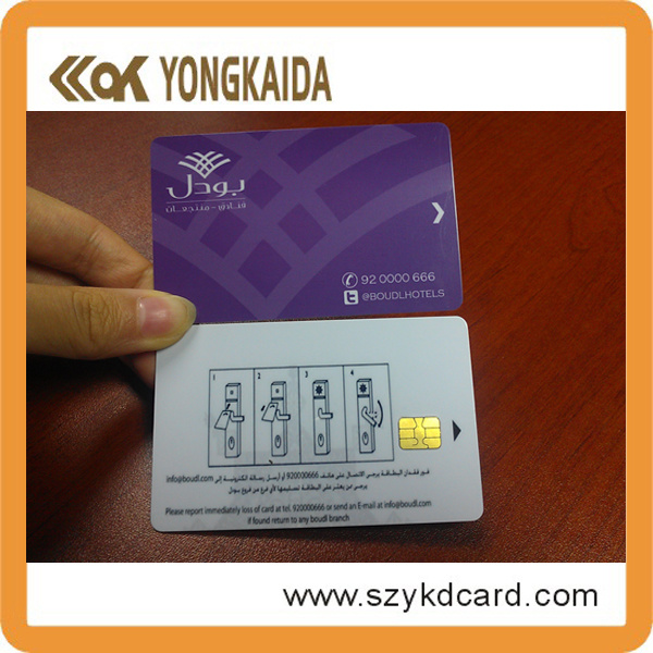 Full Color Printing Sle5542 Smart Card, Sle5542 Hotel Smart Contact Cards with Factory Price