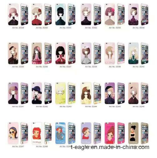 Glitter Colorful Cartoon Tempered Glass Film for iPhone