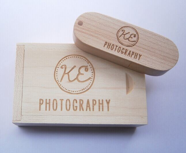 Popular Natural Wooden USB Flash Drive 4GB