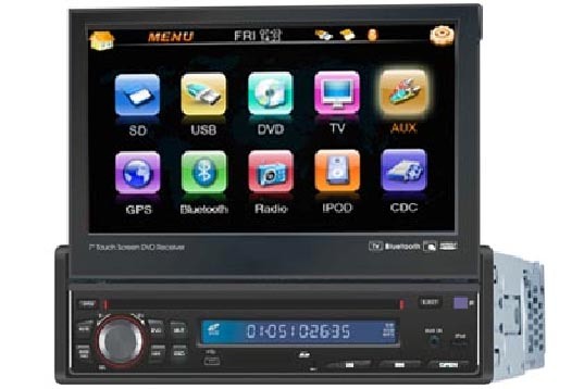 7 Inch One DIN Car DVD Play With Build-in GPS (HY-9001)