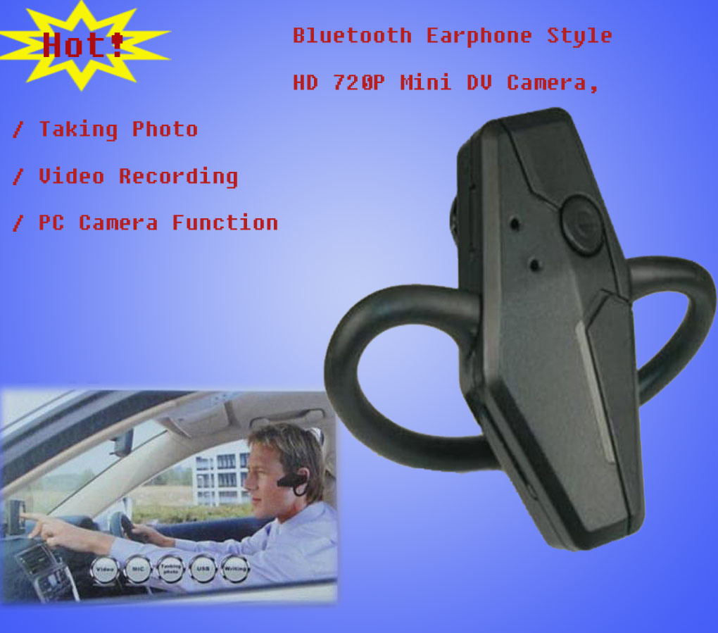 Bluetooth Earphone with Video Camera Function