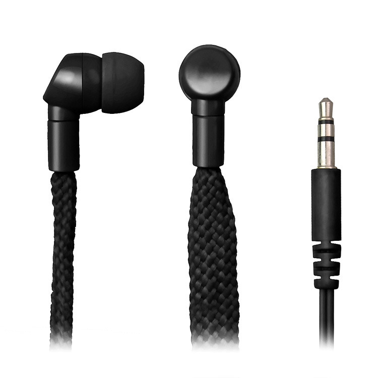 Plastic Black Fashion Wired Earphone OEM Factory