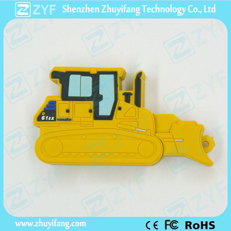 Custom Bulldozer Shape USB Flash Drive with Logo (ZYF1084)