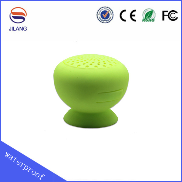 Green Wireless Mini Mushroom Bluetooth Speaker Waterproof Silicone Suction New