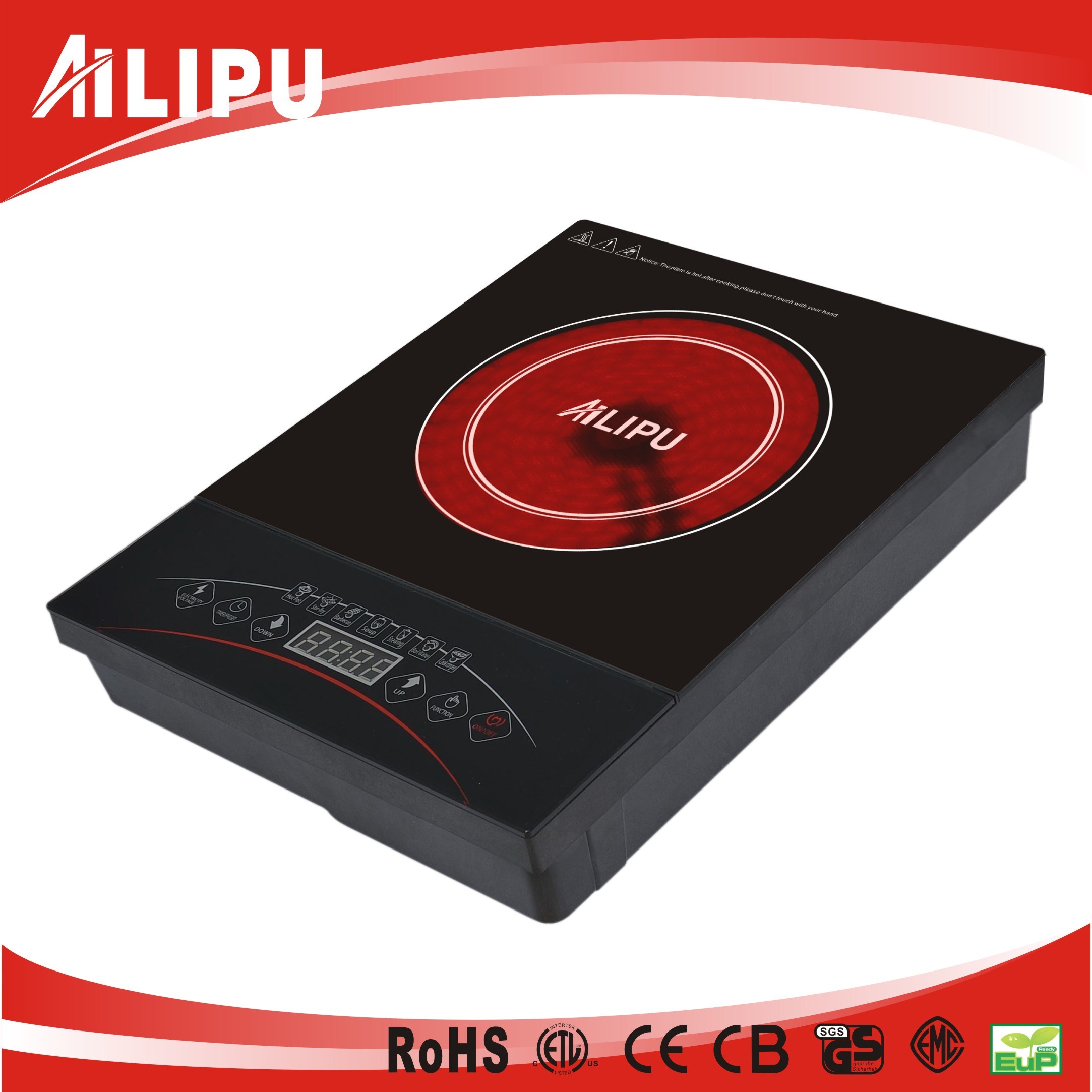 Ailipu Home Use Touch Infrared Cooker with CE/CB Approval (SM-DT202)