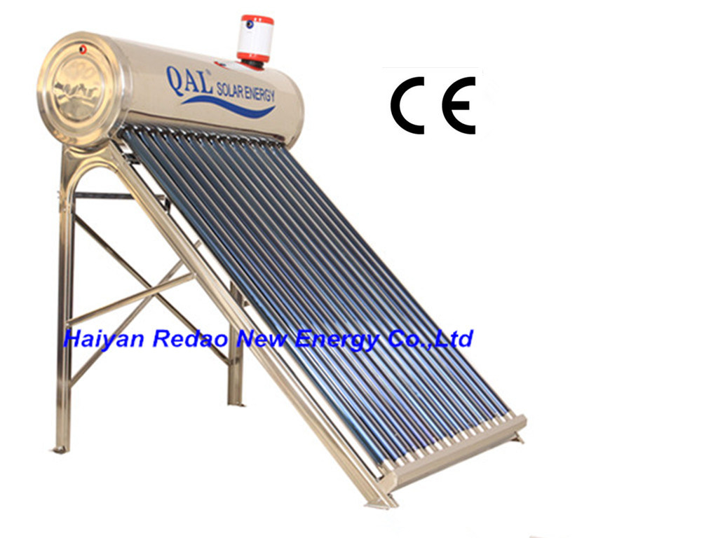 Unpressurized Solar Energy Water Heater with Assistant Tank