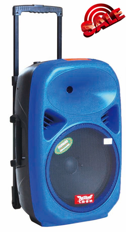 Rechargeable Battery Speaker with USB/SD Bluetooth Wireless Microphones