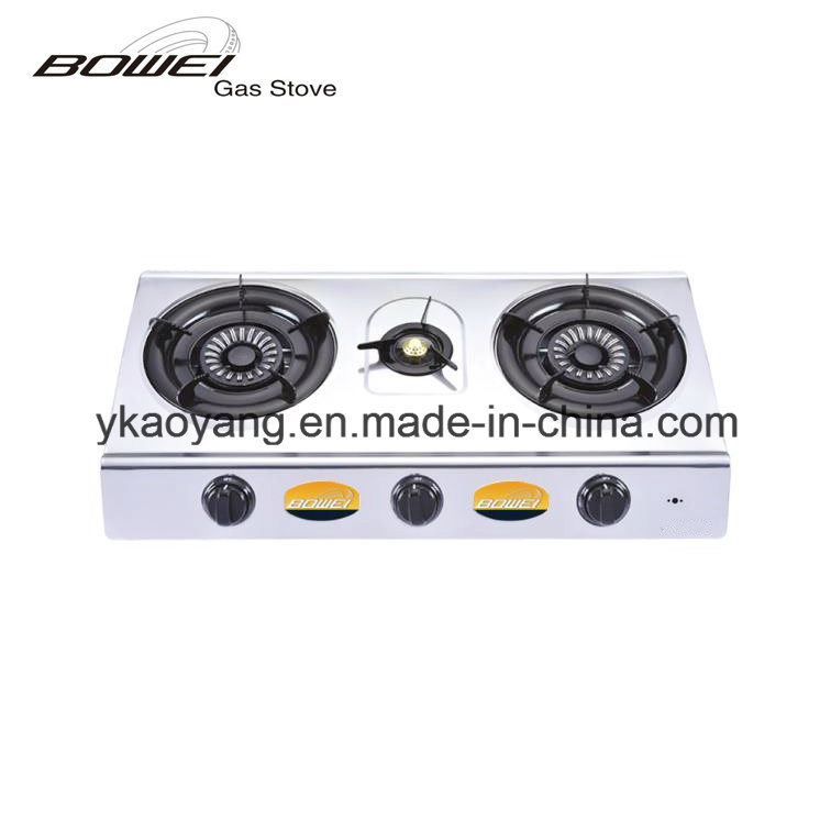 Top Sale Table 3 Burner Gas Stove Bw-3021