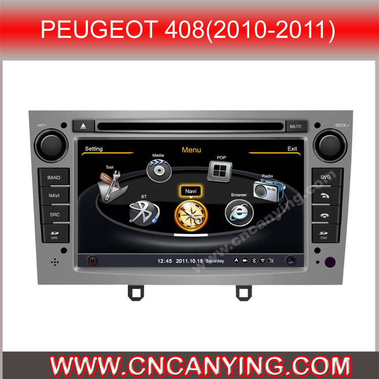 Special Car DVD Player for Peugeot 408 (2010-2011) with GPS, Bluetooth. with A8 Chipset Dual Core 1080P V-20 Disc WiFi 3G Internet (CY-C083)