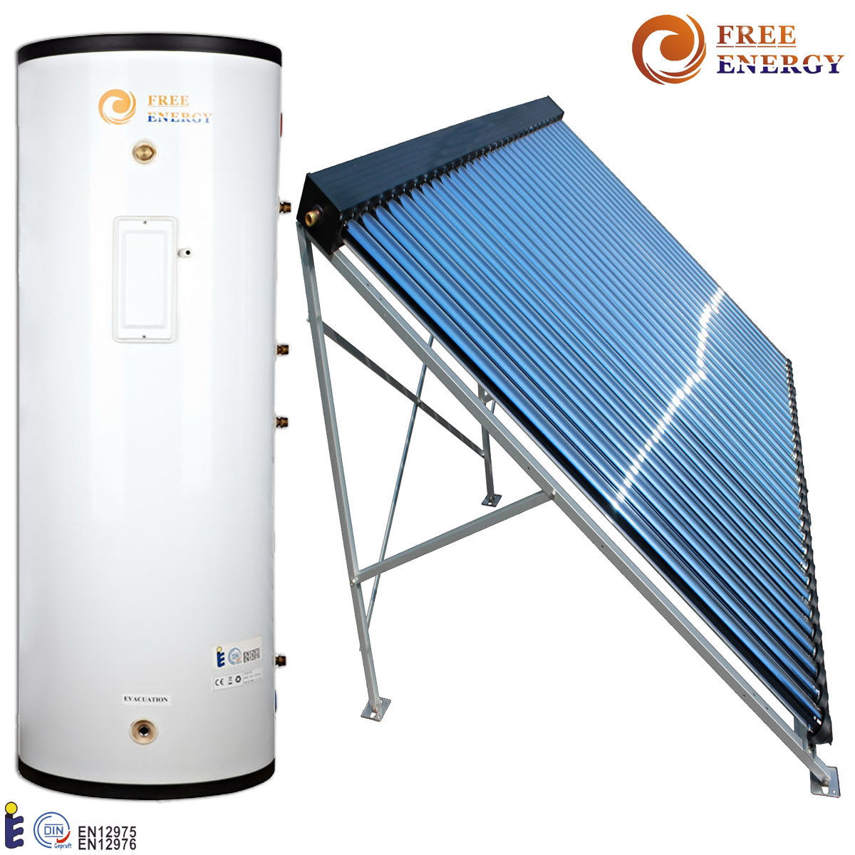 Split Pressurized Solar Water Heater with Solar Keymark En12976