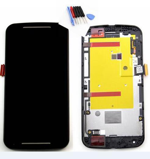 LCD Display Touch Screen Digitizer + Bezel Frame + Tools for Motorola Moto G2 Xt1063 Xt1068 Xt1069