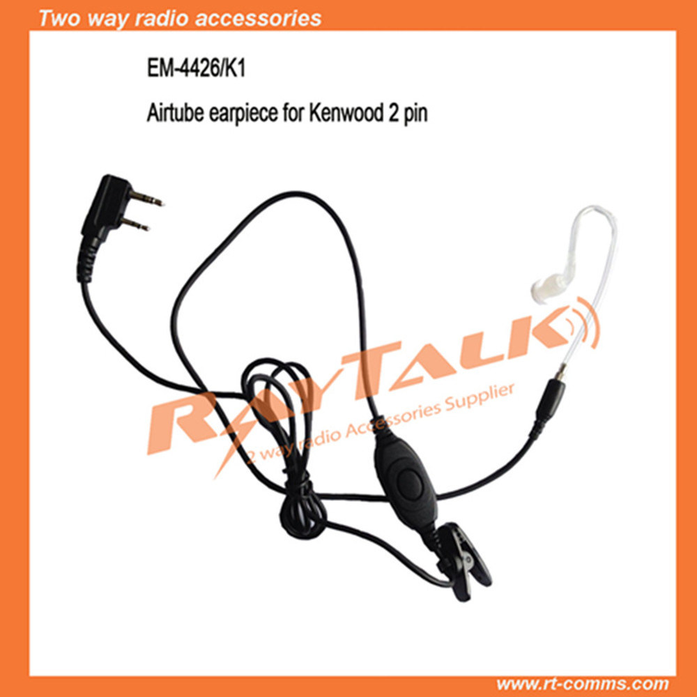 Acoustic Clear Tube Earpiece for Kenwood Tk208