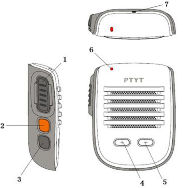 Professional Bluetooth Intercom Microphone for Mobile Phone Calls Adn Radios