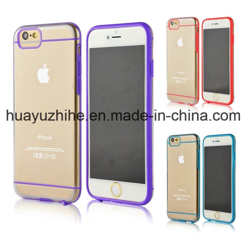 Plastic Transparent Waterproof Mobile Phone Cover Simple Style for iPhone 6g