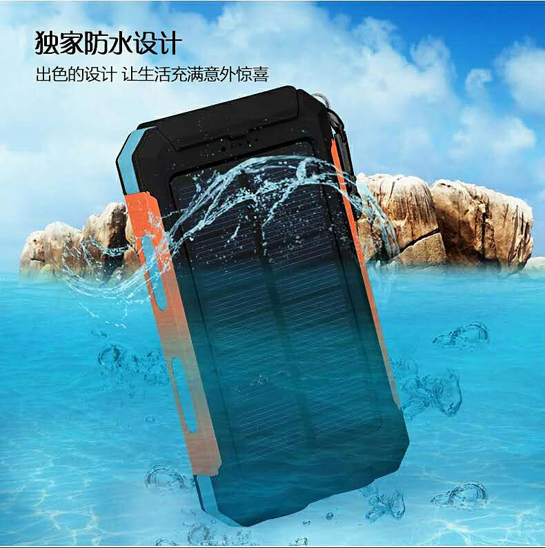 Factory Original Solar Mobile Phone Power Charger 10000mAh with Ce Approved