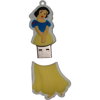 PVC Pen Drive Flash Memory Snow White USB Flash Drive