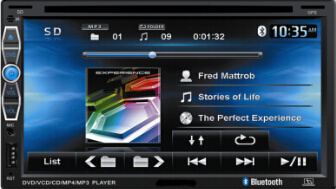 6.95 Inch Touch Screen Car DVD with GPS Navigation Bluetooth (Z6903 universal)