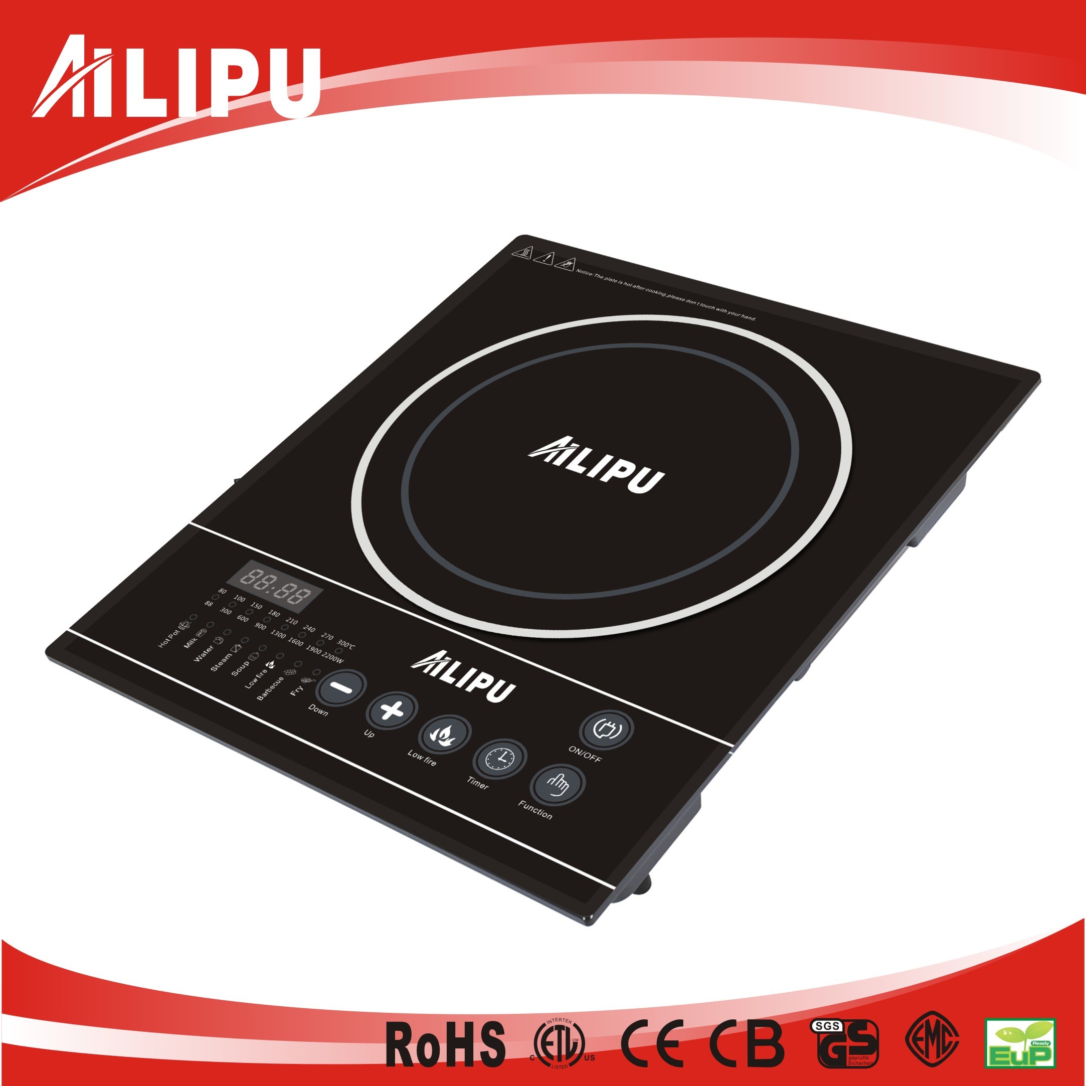 220V Sensor Touch Induction Cooker for Household Use Sm-S12