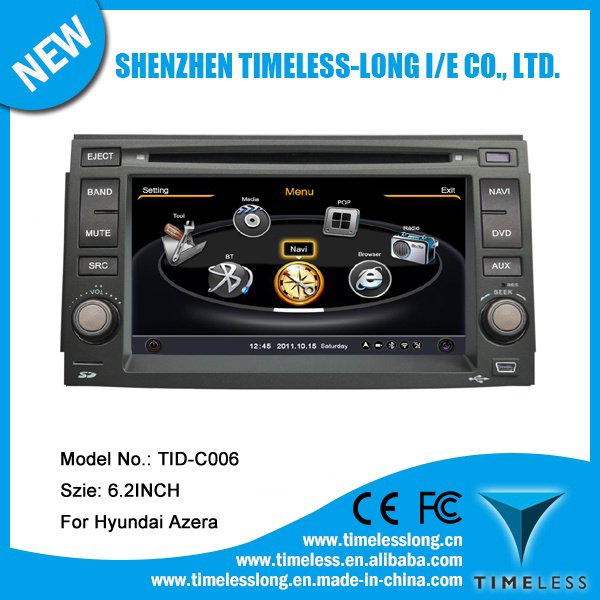 2DIN Audto Radio DVD Player for Hyundai Azera with GPS, Bt, iPod, USB, 3G, WiFi