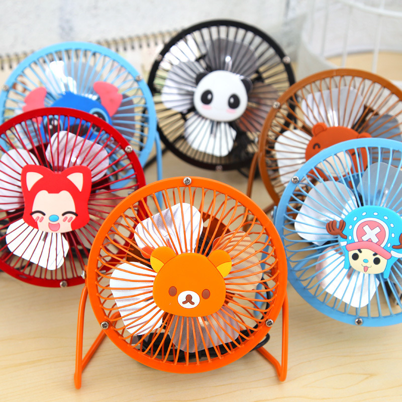 Creative Cartoon USB Metal Mini Small Desktop Fan (3687)