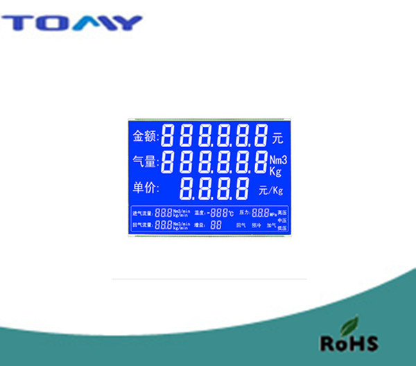 Stn Transmissive LCD Display for Gas Dispenser