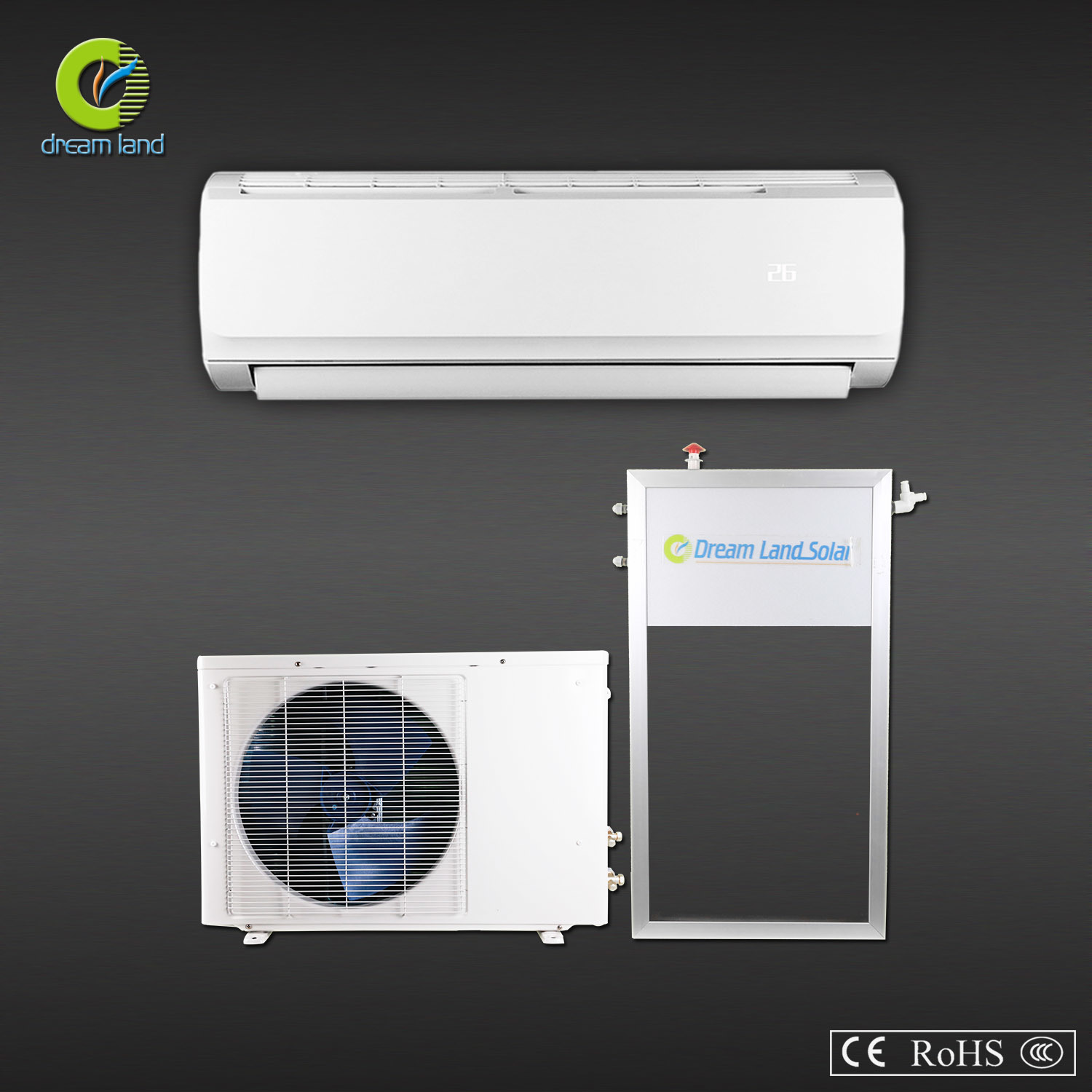 Solar Flat Wall-Mounted Air Conditioner Tkf (R) -26gw 60Hz