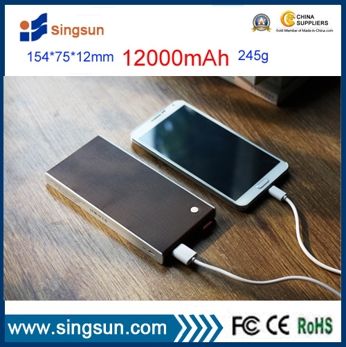 New Attractive Design 12, 000mAh Mobile Power Bank for Smartphones (SP812)