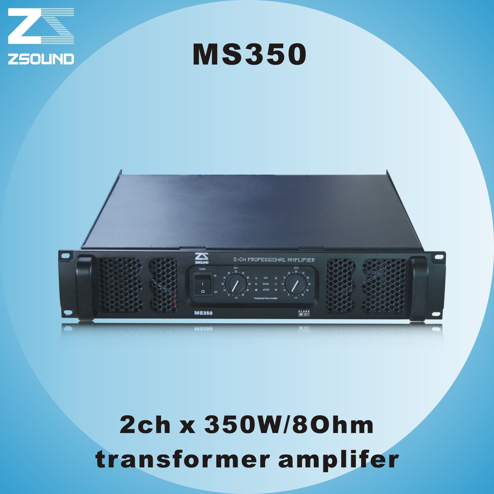 2CH X 600W/8ohm Professional Amplifier (MS350)