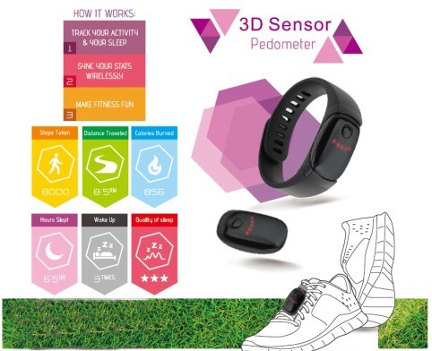 3D Sensor Pedometer