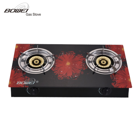 Cooking Stove Cooktop Double Glass Gas Stove