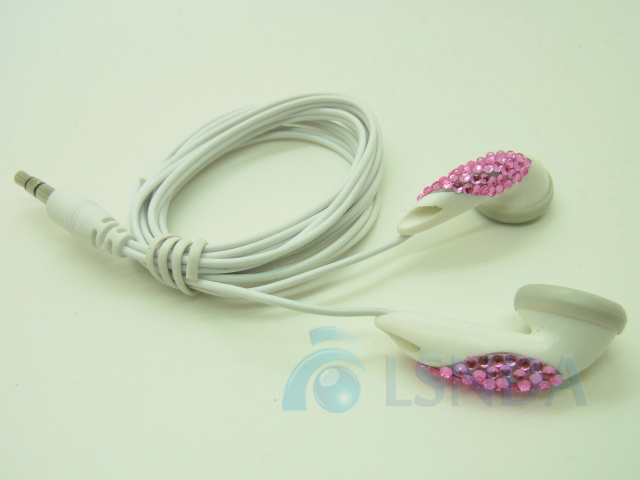 Best Custom Shape Rhinestone Earphones (LS-D32)