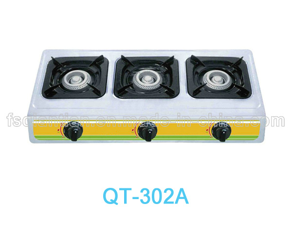 Household Triple-Burner Cooktop