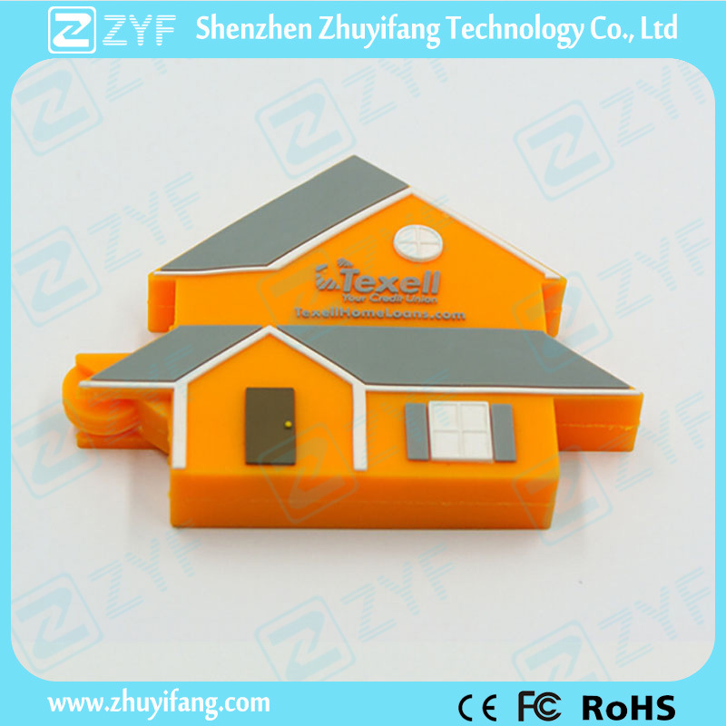 Custom House Shape USB Flash Drive with Logo (ZYF1093)