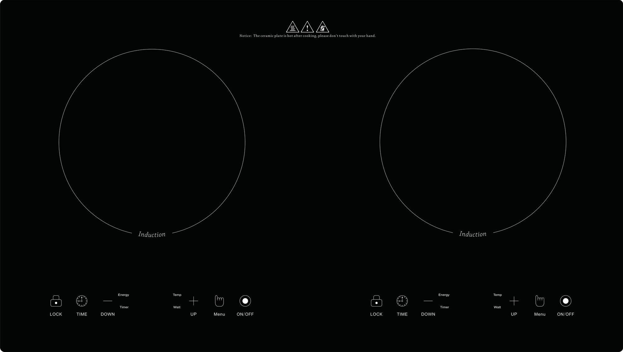 Double Induction Cooker