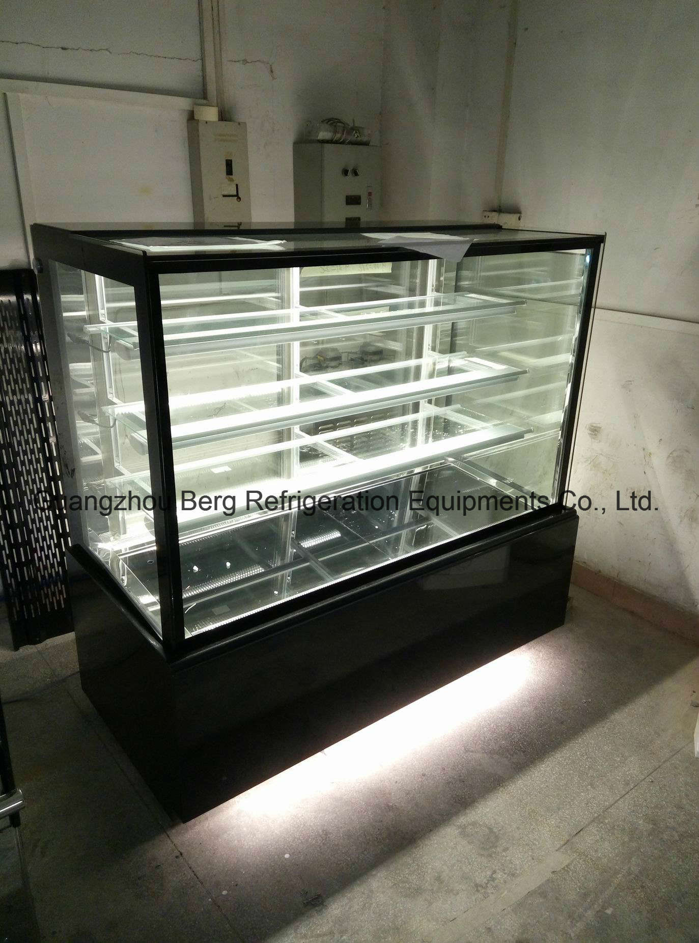 Right Angle Display Cake Refrigerator Have Four Layers Showcase