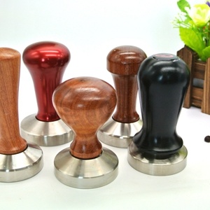 Espress Coffee Tamper 49 to 58mm Wood Handle Coffee Tamper