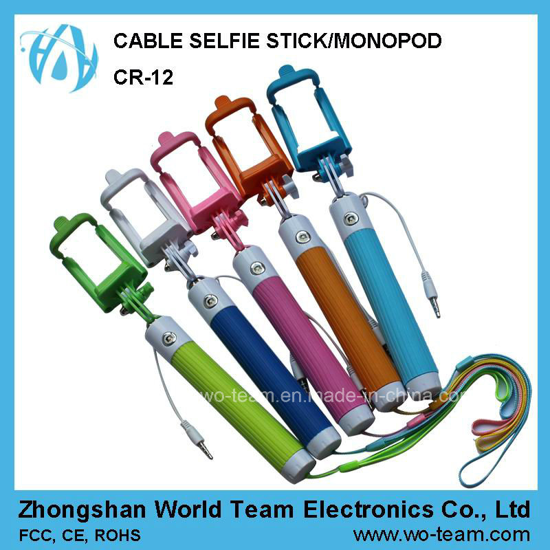 Wired Bluetooth Selfie Stick for Mobile Phone Accessories