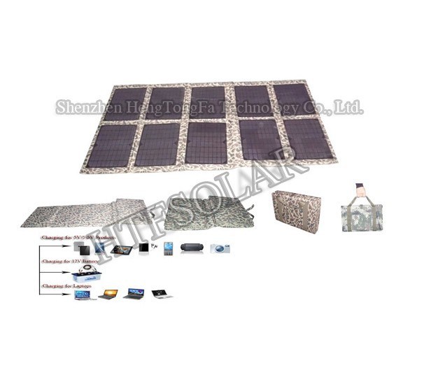 120W Folding Solar Panel Charger for Mobile Phone/iPhone/iPod/Car Batter/Laptop