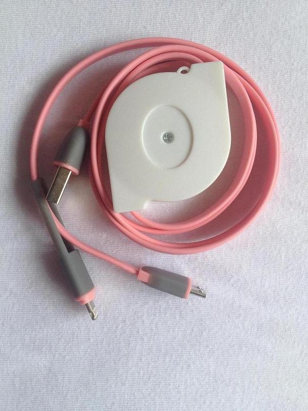 Retractable USB Cable for Mobile Phone