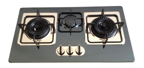 Stainless Steel Panel 3 Burner Gas Stove/Gas Hob/Gas Cooker (HM-31015)