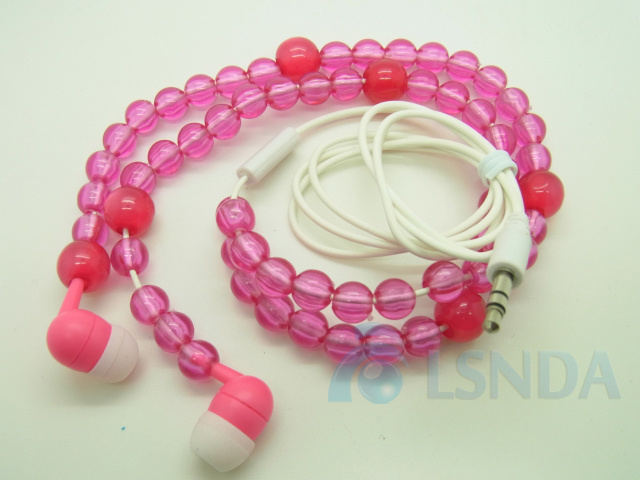 Elegant Fashion Girls Crystal Earphone (LS-D33)