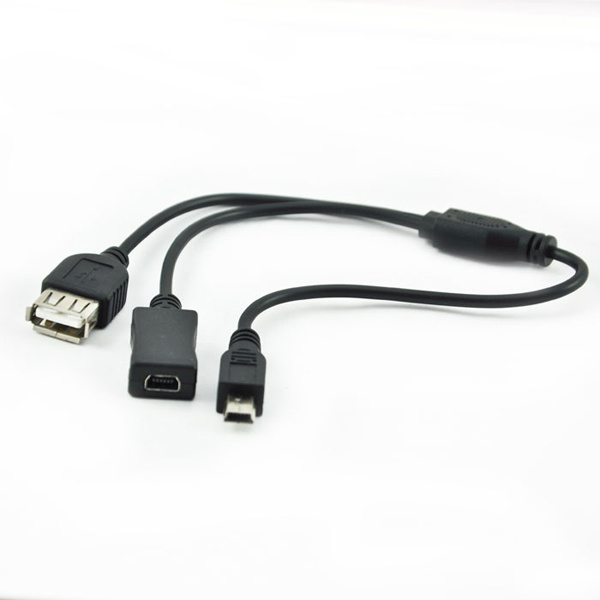 Mini USB to Mini Female USB Cable