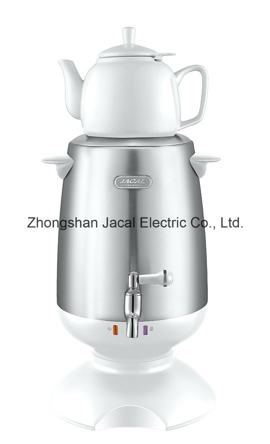 3.2L Stainless Steel Samovar (with porcelain/glass teapot) [T18b]