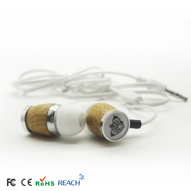 2012 Most Popular Quality Wood Earphone