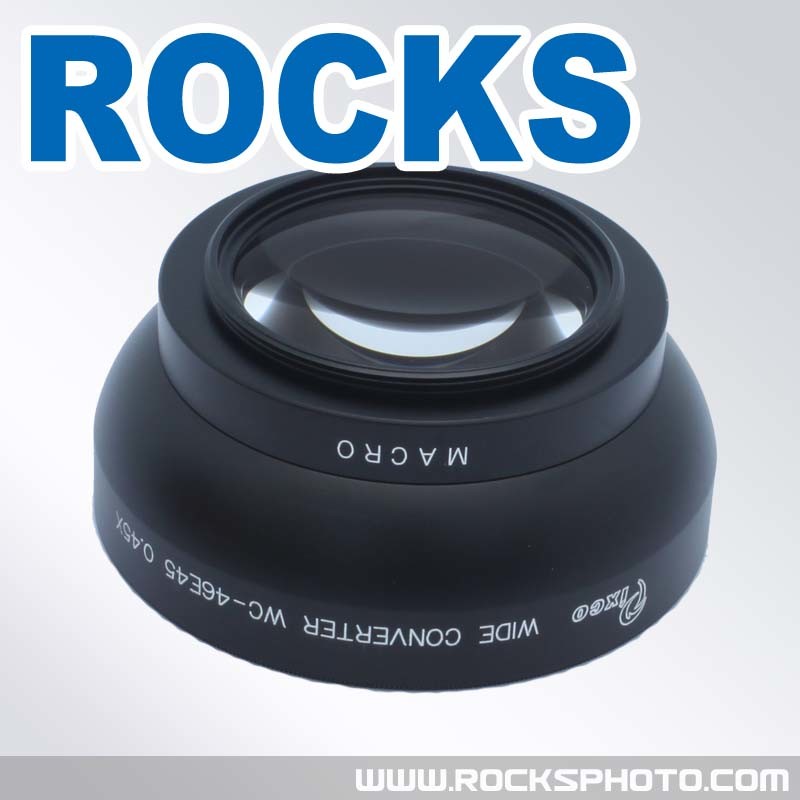 Pixco 46mm 0.45x Wide-Angle Lens with Macro