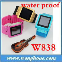 W838 Waterproof Watch Mobile Phone