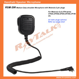 Two Way Radio Portable Speaker Microphone Rsm-200 for Walkie Talkies